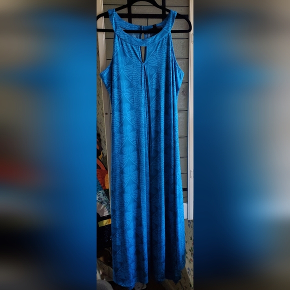 2x Anthony Originals Maxi Dress Blue Butterfly - Picture 3 of 7